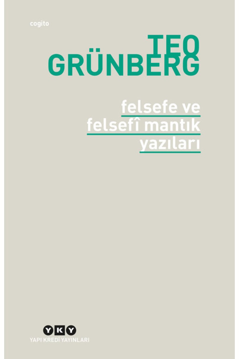Felsefe ve Felsefî Mantık Yazıları