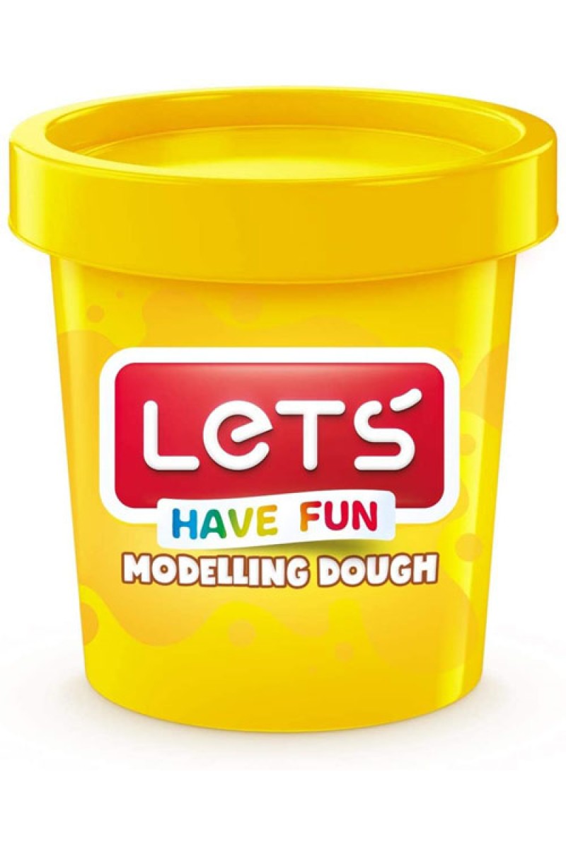 Lets L8340-1 - Tek Renk Oyun Hamuru, Sarı, 150 gr.