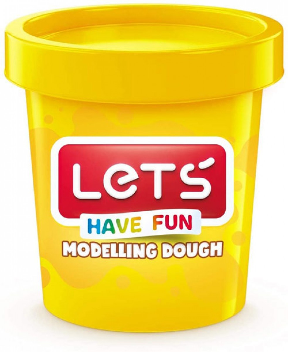 Lets L8340-1 - Tek Renk Oyun Hamuru, Sarı, 150 gr.