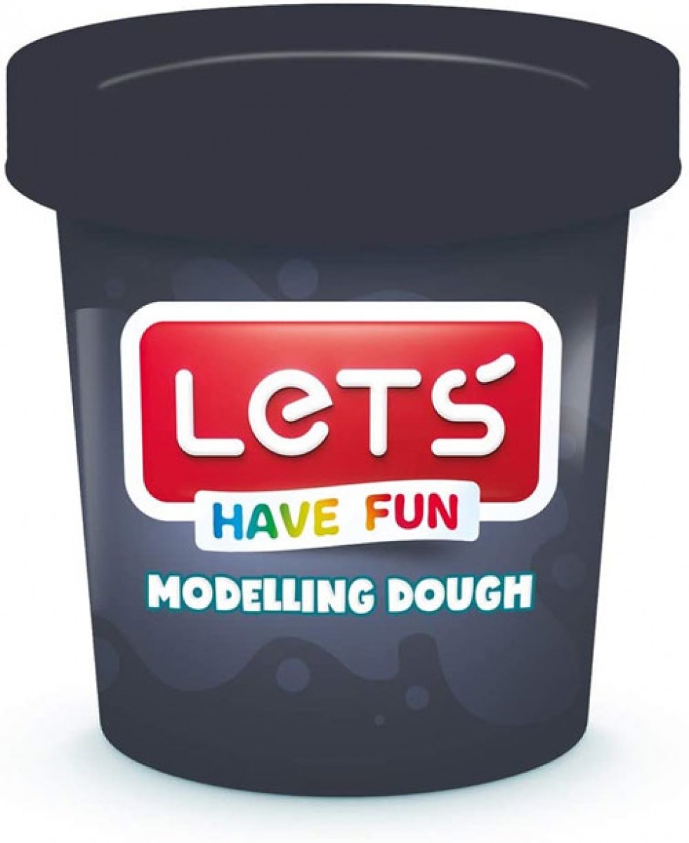 Lets L8340-13 - Tek Renk Oyun Hamuru, Gri, 150 gr.