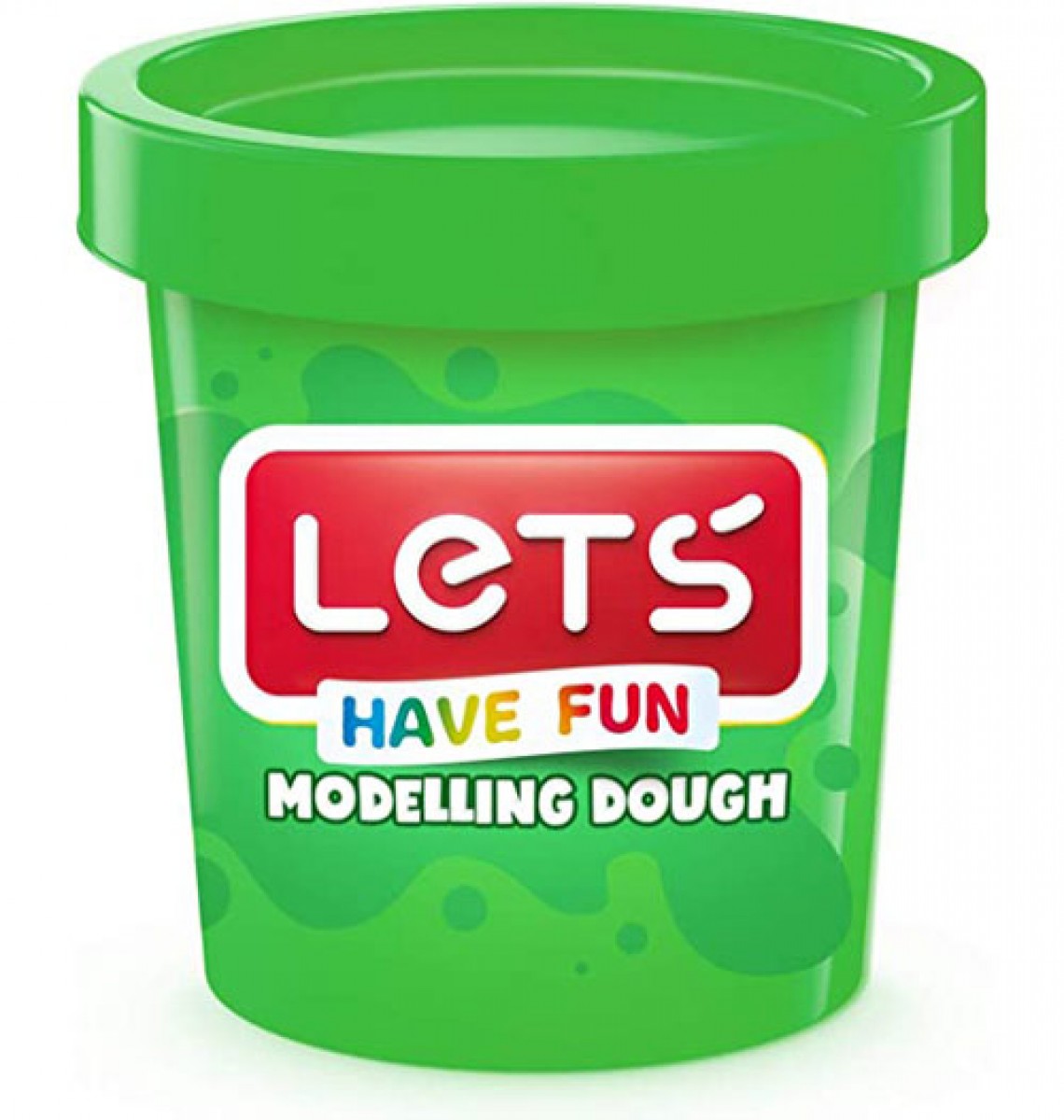 Lets L8340-4 - Tek Renk Oyun Hamuru, Yeşil, 150 gr.