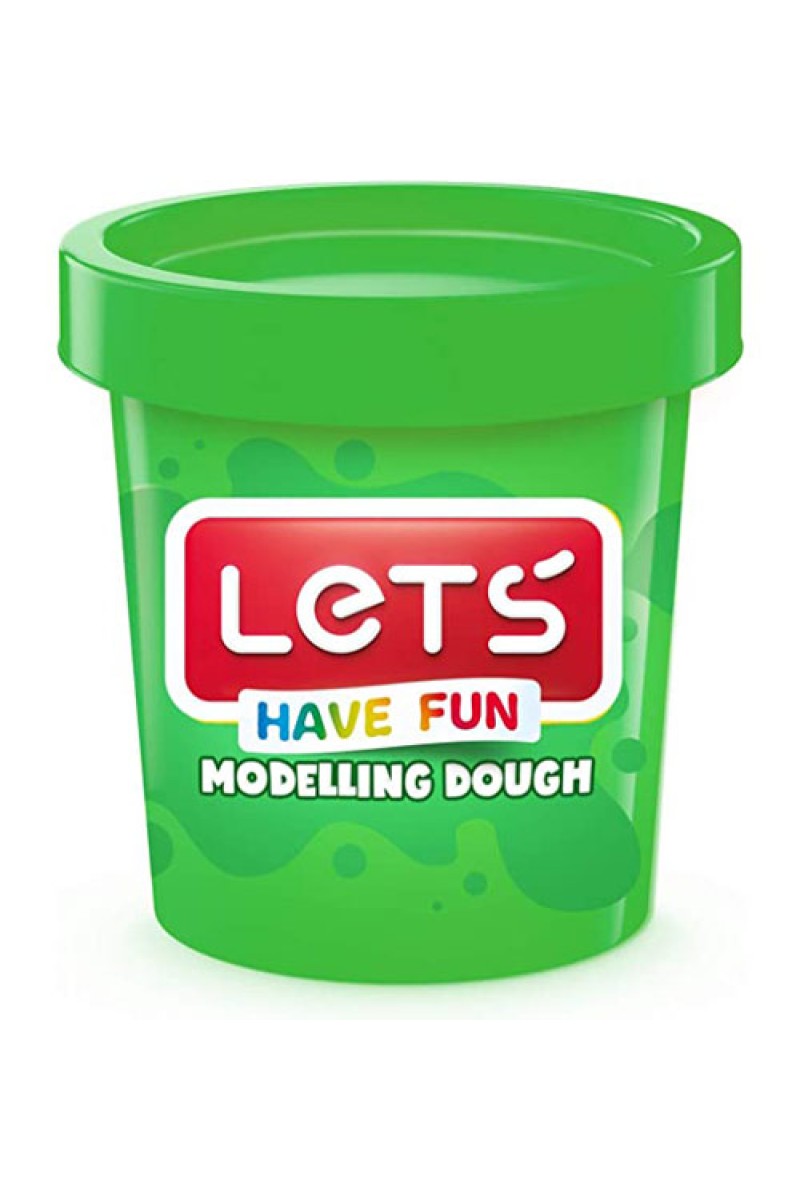 Lets L8340-4 - Tek Renk Oyun Hamuru, Yeşil, 150 gr.