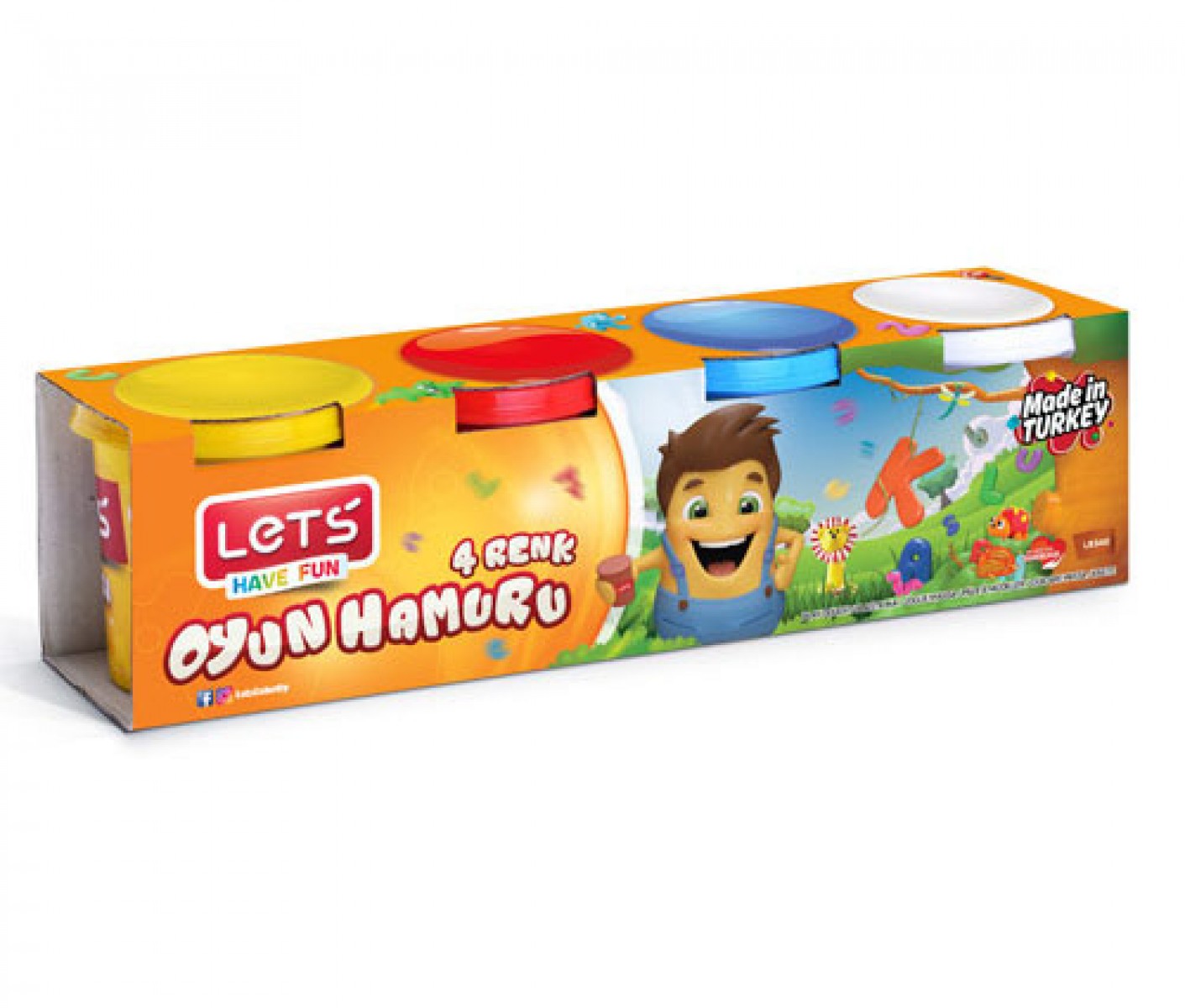Lets L8340 - 4 Renk Oyun Hamuru