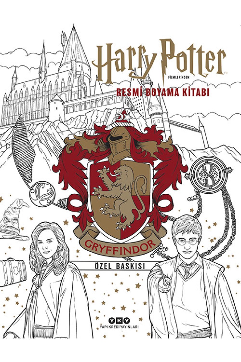 Harry Potter Filmlerinden Resmi Boyama Kitabı - Gryffindor Özel Baskısı