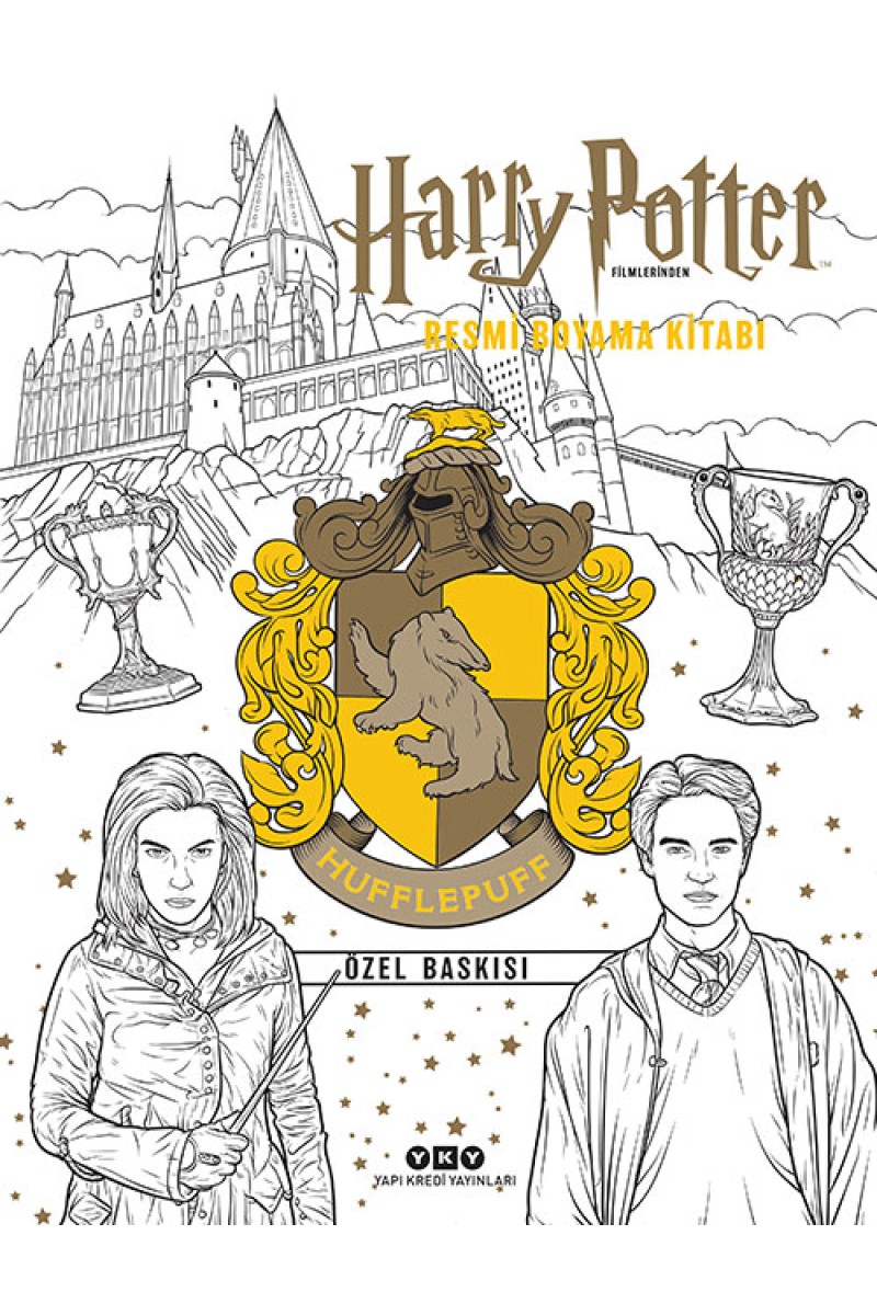 Harry Potter Filmlerinden Resmi Boyama Kitabı - Hufflepuff Özel Baskısı