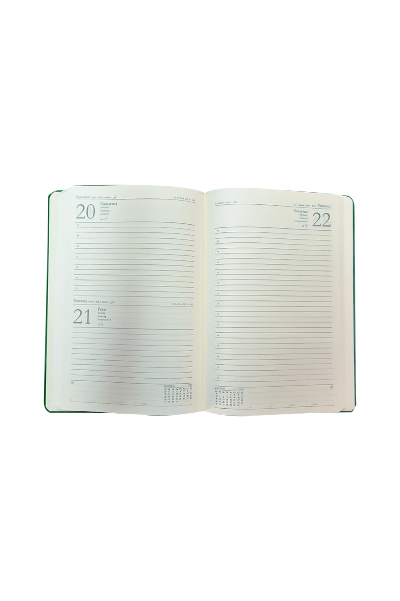AKDERE LACİVERT TARİHLİ AJANDA (15X21 CM)