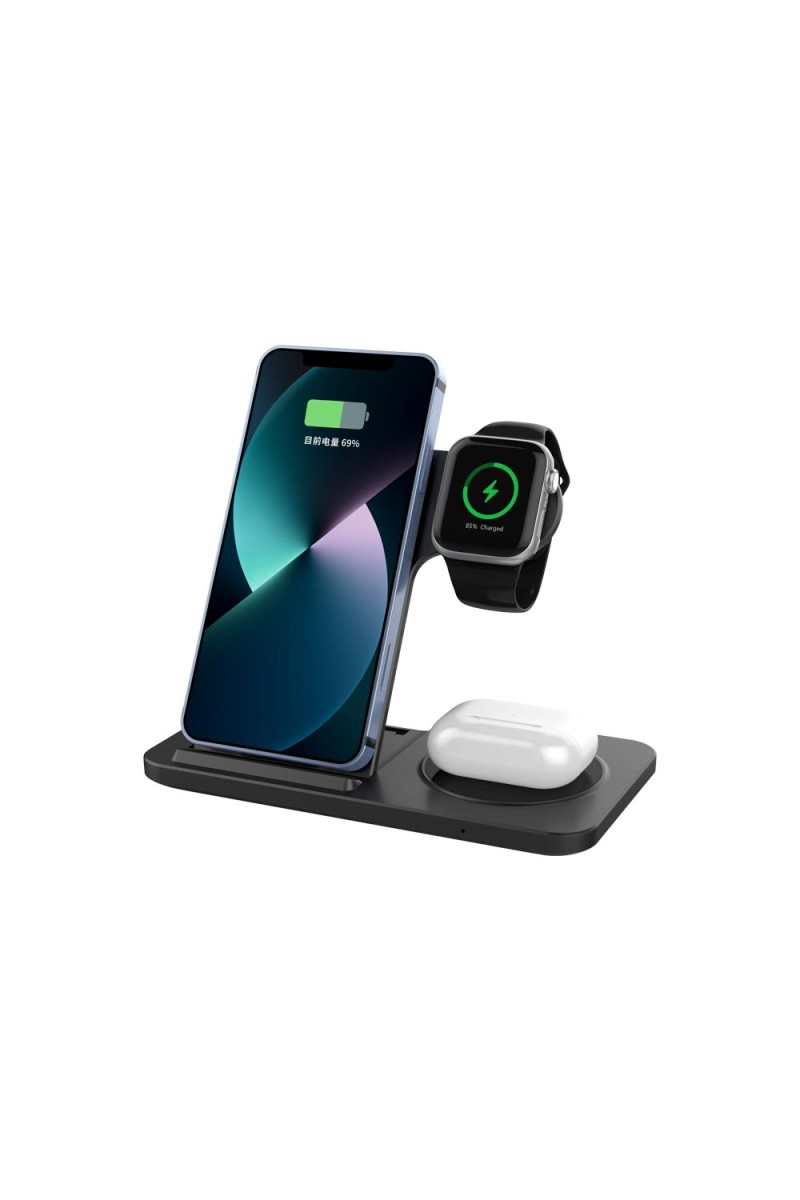 BOZTEPE SİYAH KABLOSUZ ŞARJ STANDI