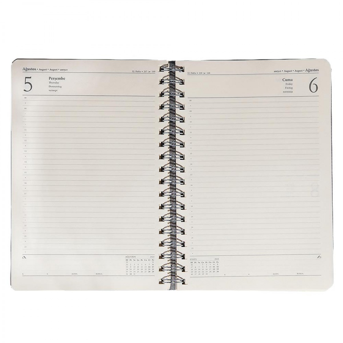 ANITTEPE KIRMIZI TARİHLİ AJANDA (17X24 CM)