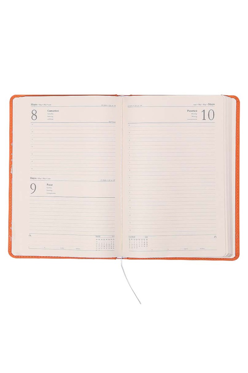 ÇANKAYA TURUNCU CEPLİ TARİHLİ AJANDA (17X24 CM) ÇANKAYA TURUNCU CEPLİ TARİHLİ AJANDA (17X24 CM)
