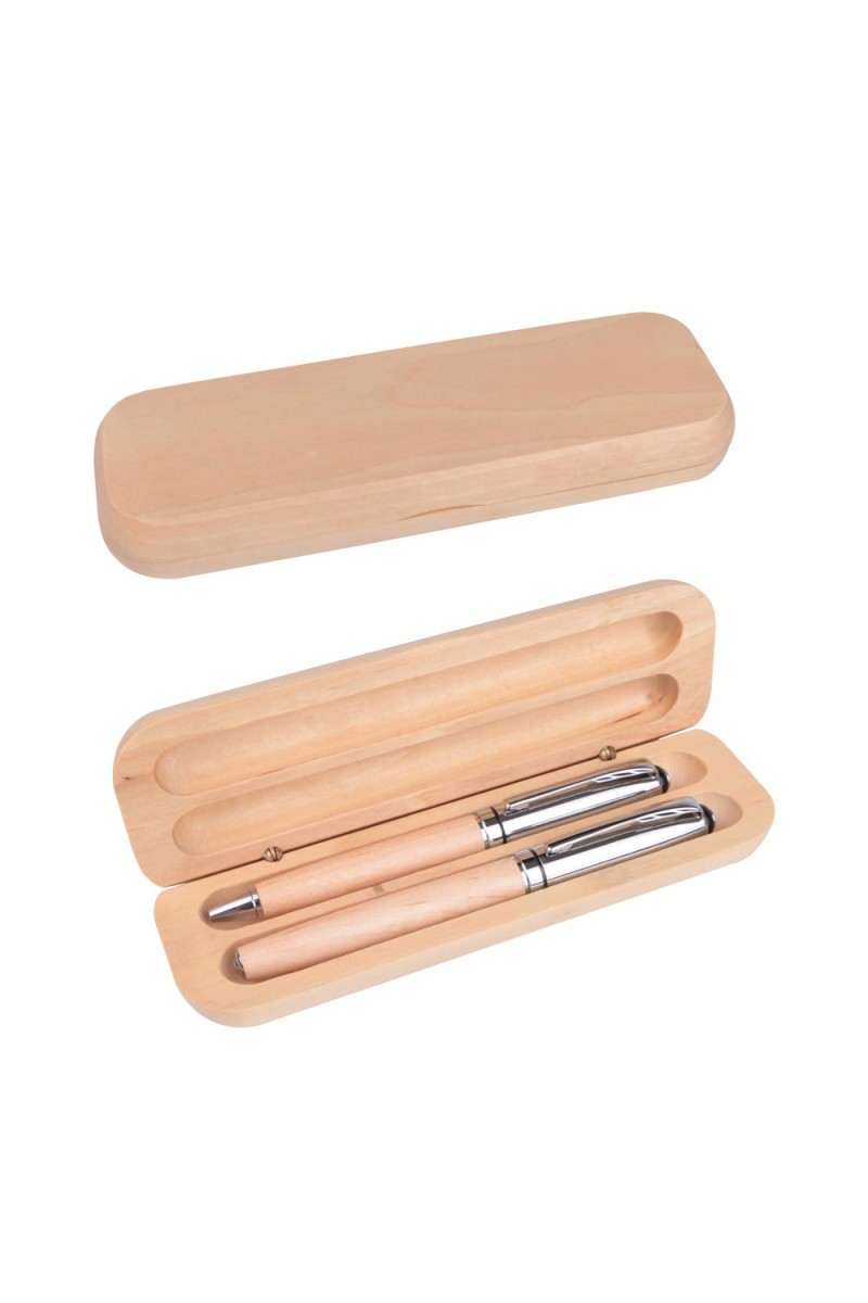 GEDİZ AHŞAP İKİLİ KALEM SETİ