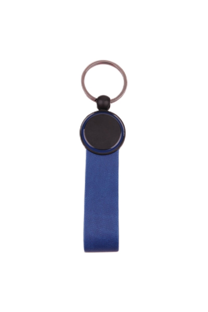 AYDER LACİVERT METAL-DERİ ANAHTARLIK