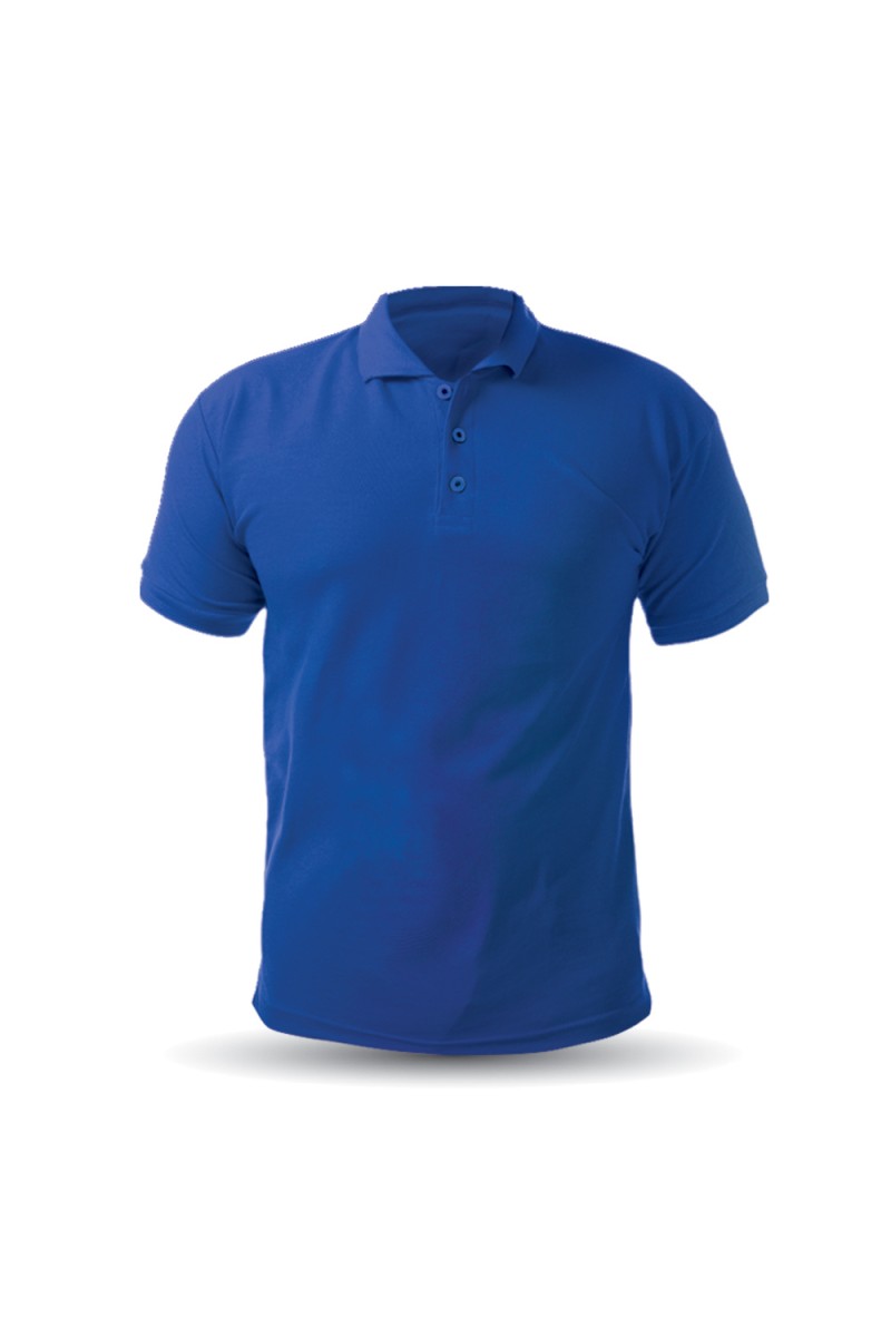 AÇELYA SAKS MAVİ XXL POLO YAKA T-SHİRT