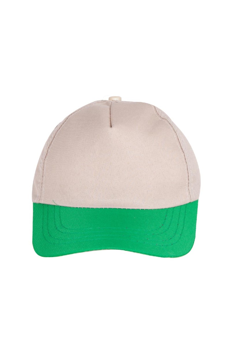 PAPATYA BEJ-YEŞİL POLYESTER ŞAPKA