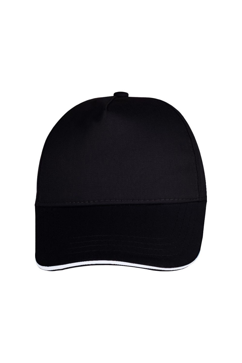 POMELO SİYAH SANDWICH SİPER COTTON ŞAPKA