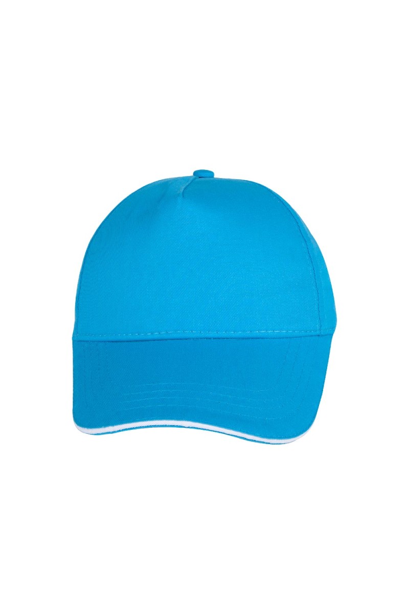 POMELO TURKUAZ SANDWICH SİPER COTTON ŞAPKA