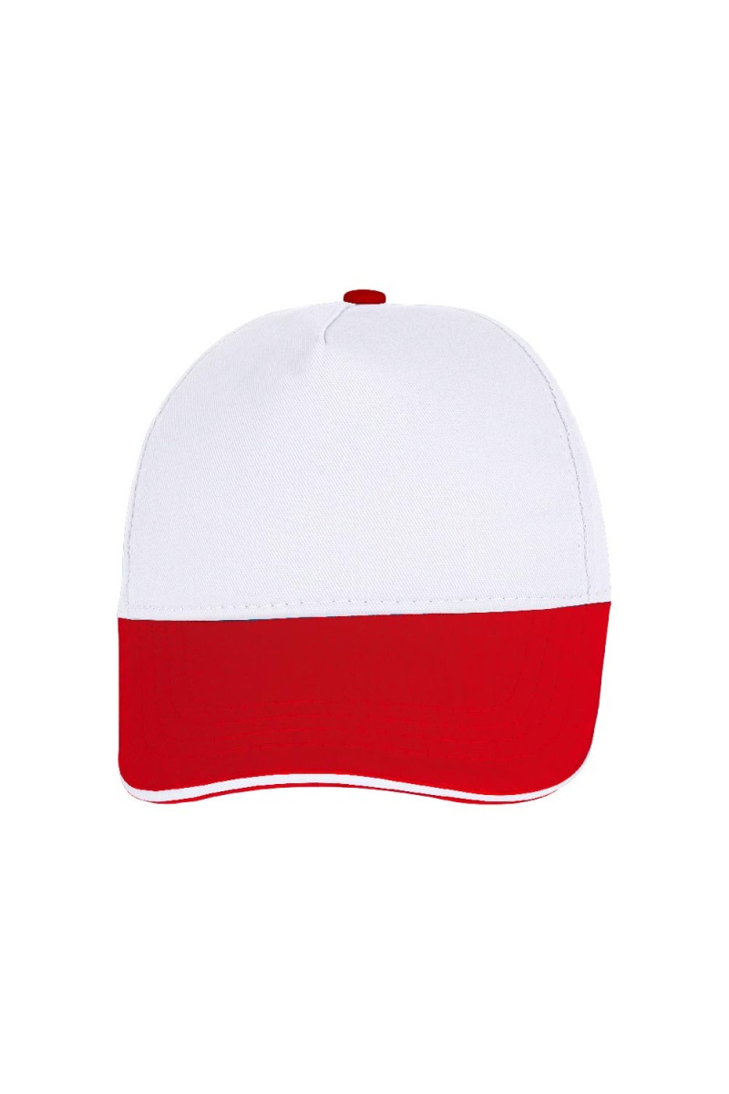 POMELO BEYAZ - KIRMIZI SANDWICH SİPER COTTON ŞAPKA