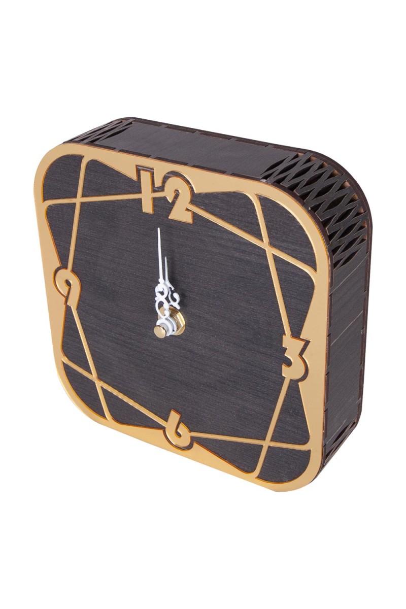 VARDA123 AHŞAP MASAÜSTÜ SAAT (145X145 MM)