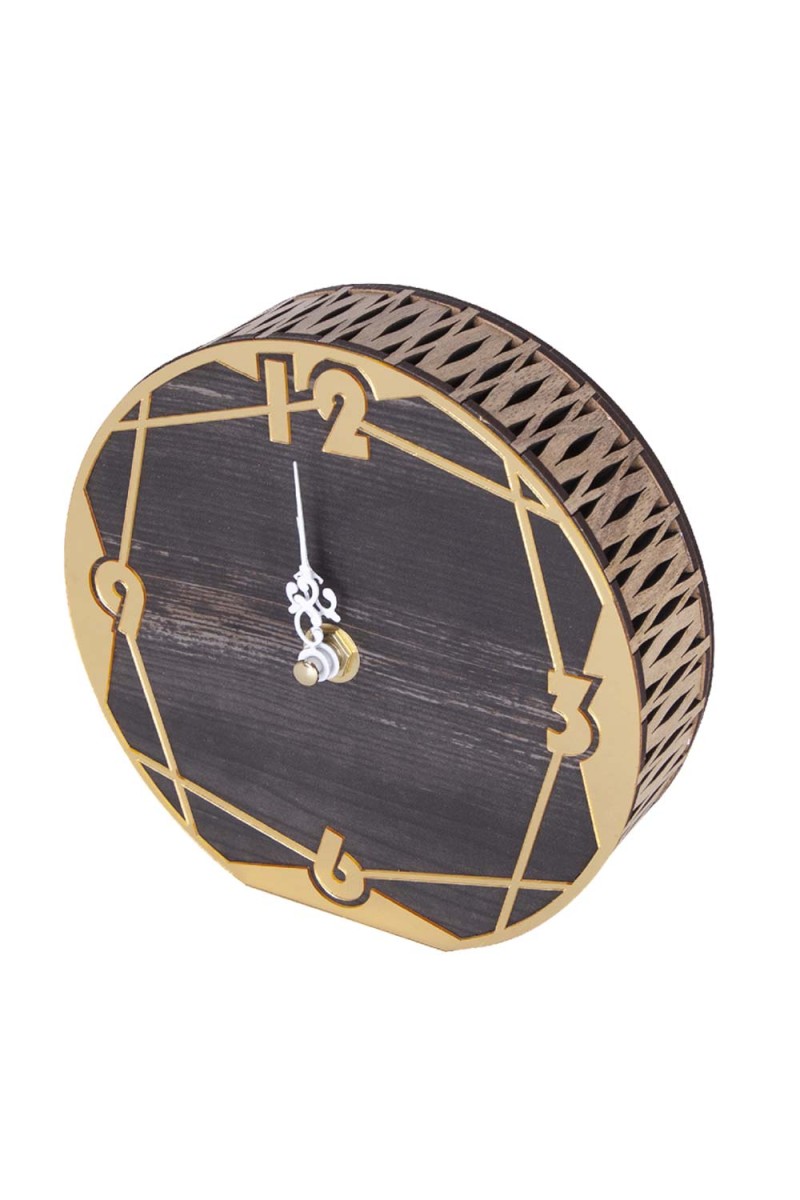 LİNOS AHŞAP MASAÜSTÜ SAAT (138X145 MM)