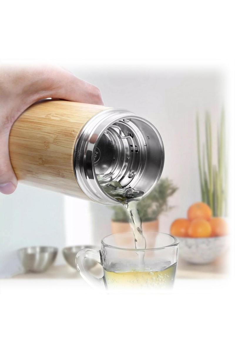 İZNİK 500 ML  BAMBU ÇELİK TERMOS