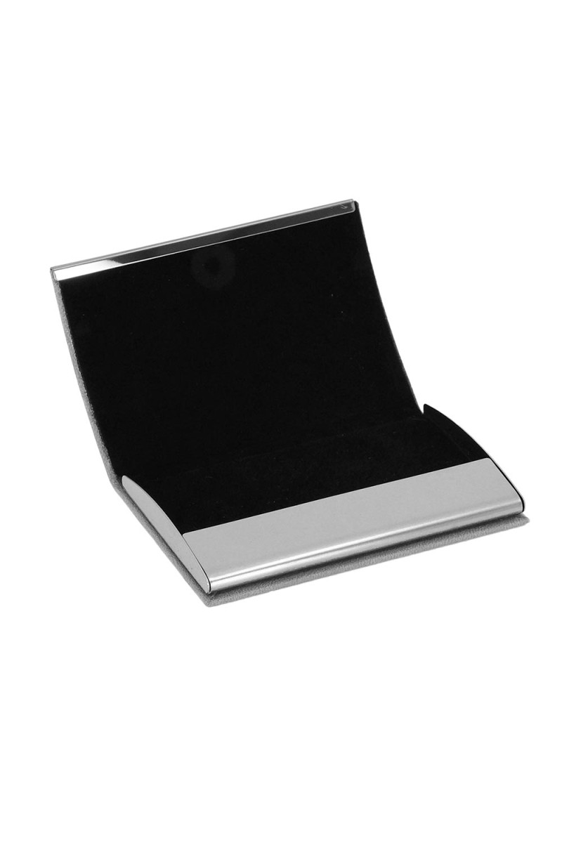 NAZENDE GRİ DERİ KARTVİZİTLİK