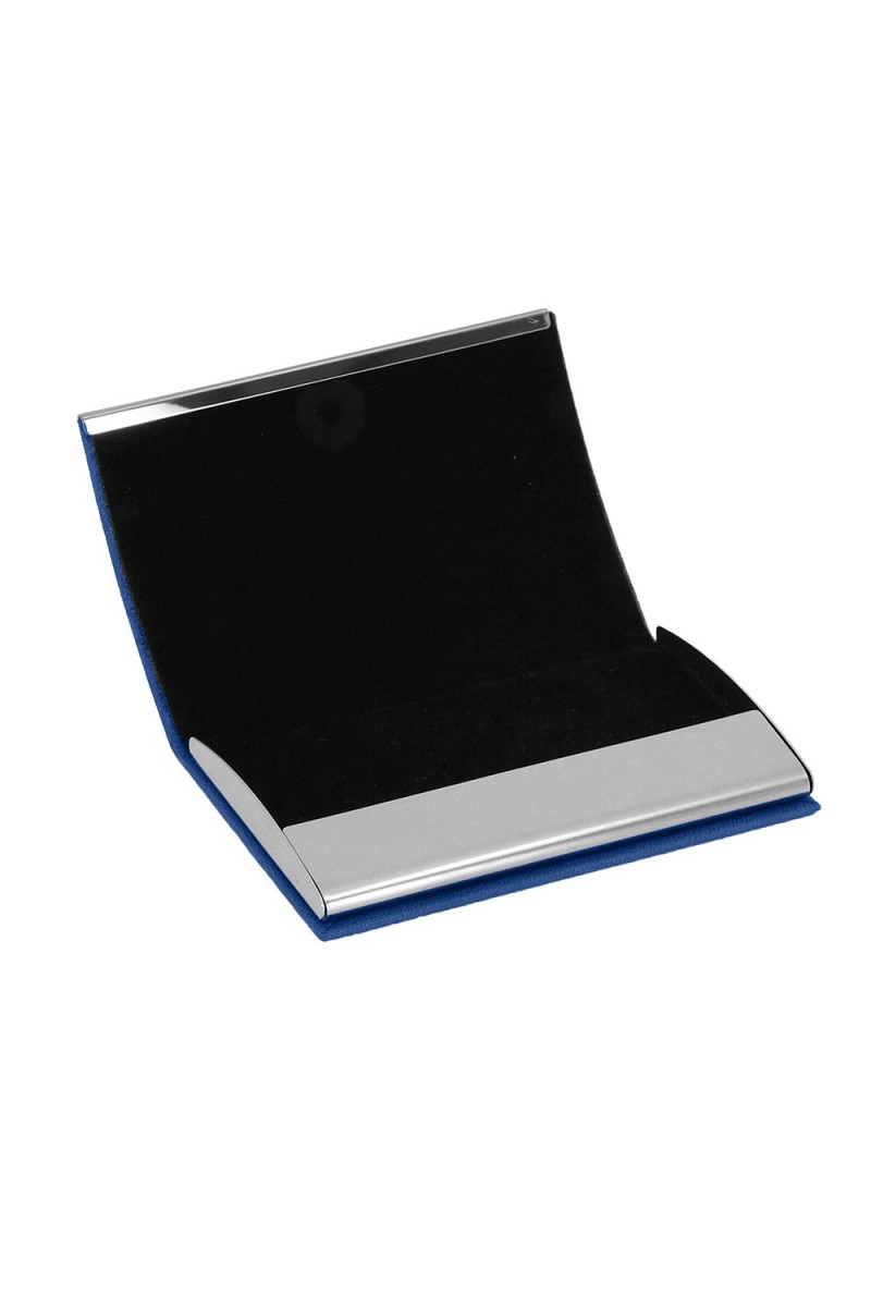 NAZENDE LACİVERT DERİ KARTVİZİTLİK