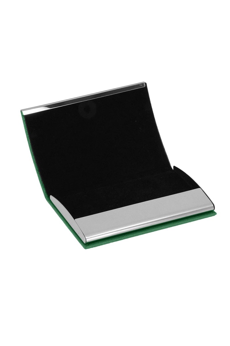 NAZENDE YEŞİL DERİ KARTVİZİTLİK