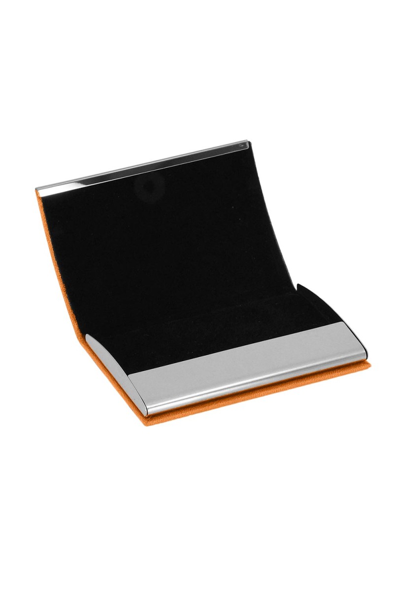 NAZENDE TURUNCU DERİ KARTVİZİTLİK