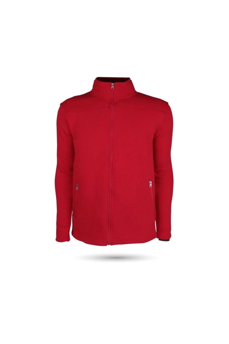 GÜRTEPE FERMUARLI KIRMIZI  2XL  SWEATSHİRT