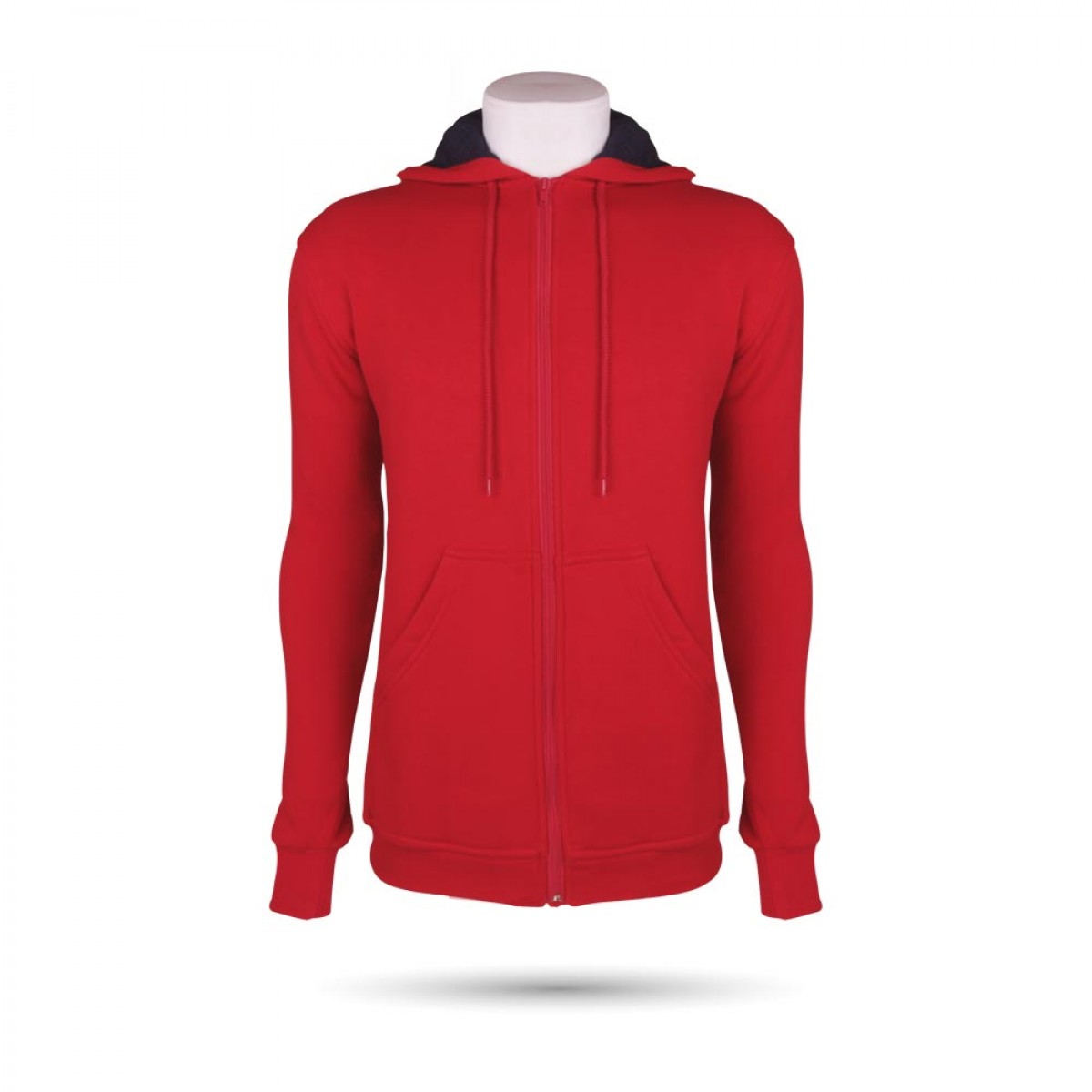 ARTOS KANGURU CEPLİ FERMUARLU KIRMIZI 2XL SWEATSHİRT