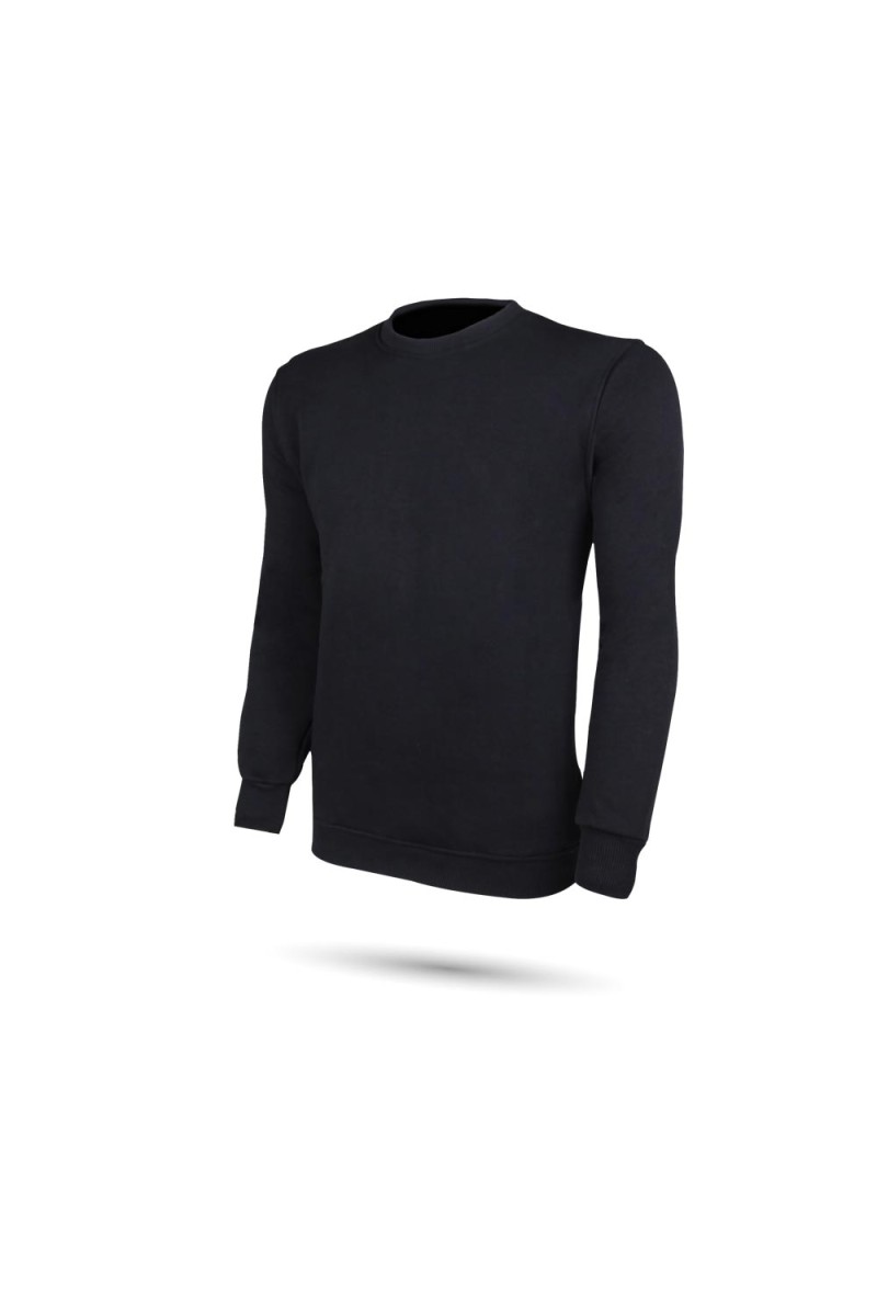 BOLKAR SIFIR YAKA SİYAH XL SWEATSHİRT