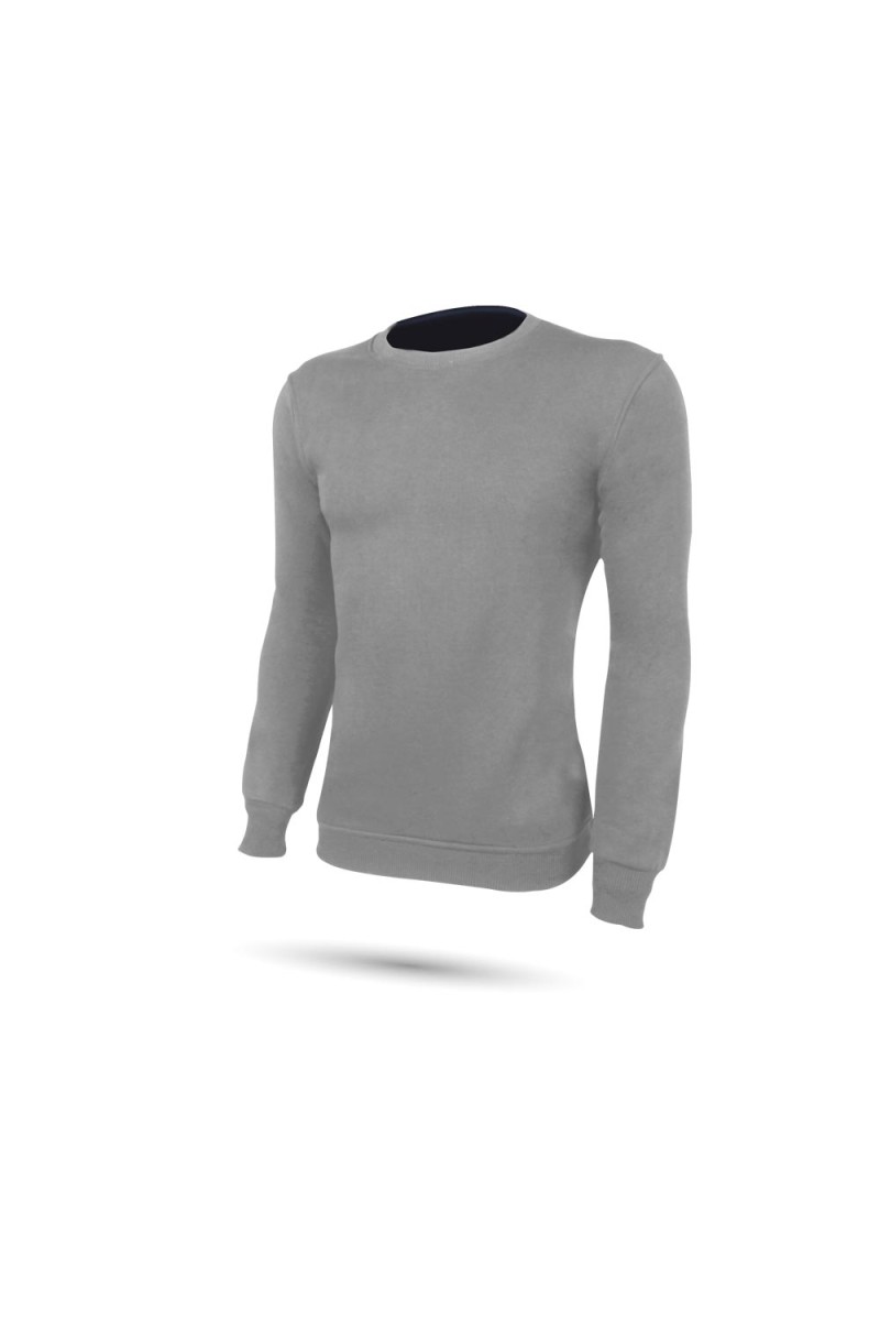 BOLKAR SIFIR YAKA GRİ XL SWEATSHİRT