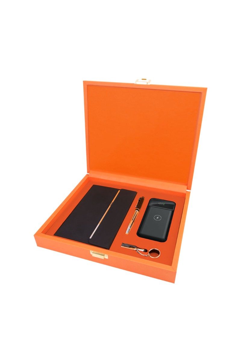 ORKİDE TURUNCU HEDİYELİK SET