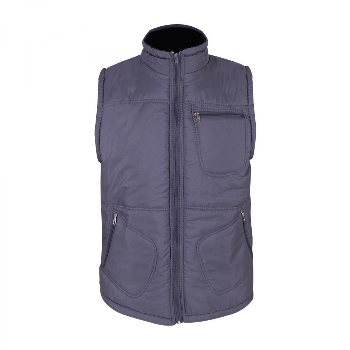 ALASKA GRİ 3 CEPLİ ŞİŞME YELEK 3XL