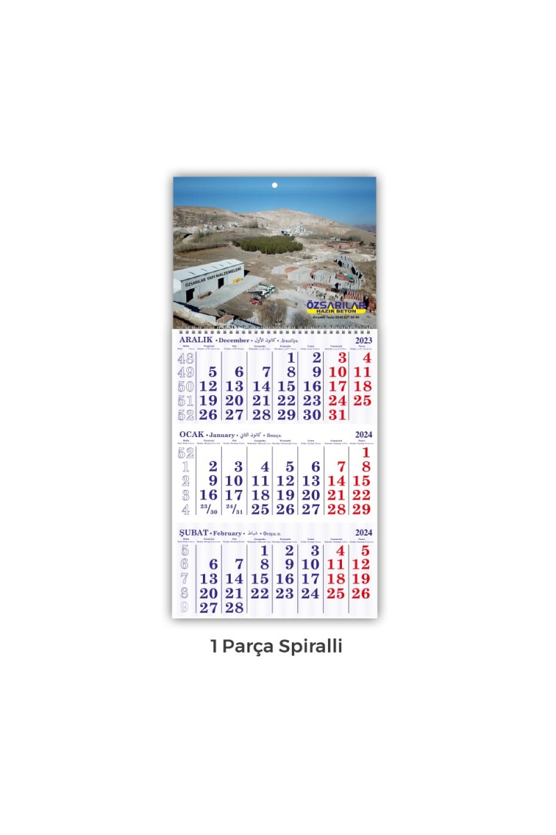 ALA-03 1 PARÇA SPİRALLİ GEMİCİ TAKVİMİ