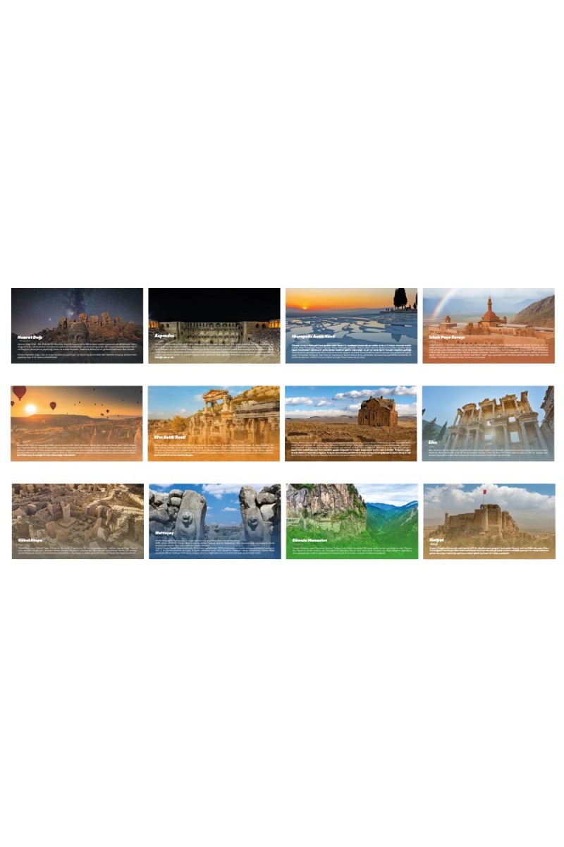 ALA-20 (TARİHİ YERLER) ÜÇGEN MASA TAKVİMİ