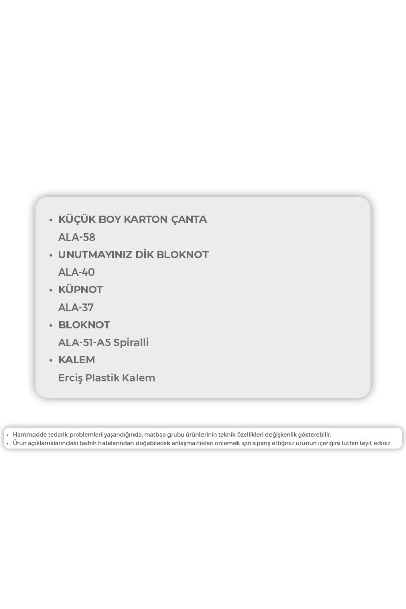 ALA-60 SÜPER EKO 5Lİ SET