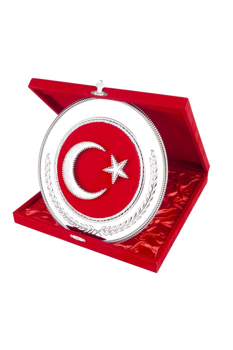 HİLAL YUVARLAK BAYRAK PLAKET