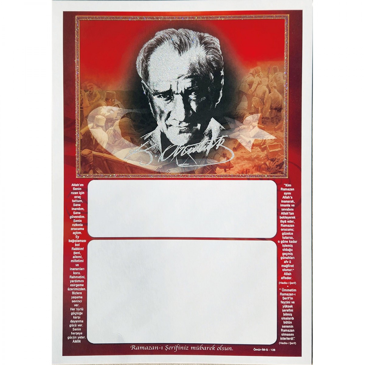 İMS128 SİMLİ İMSAKİYE KARTONU