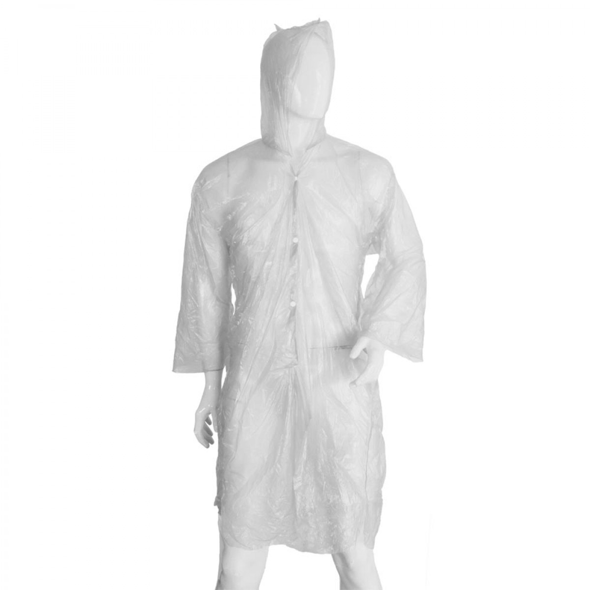 TEK KULLANIMLIK  ŞEFFAF XL YAĞMURLUK