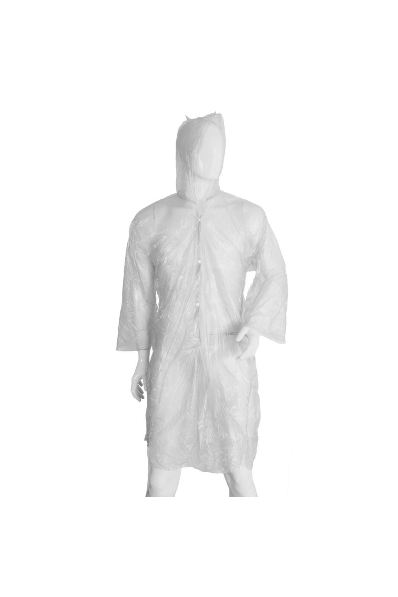 TEK KULLANIMLIK  ŞEFFAF XL YAĞMURLUK