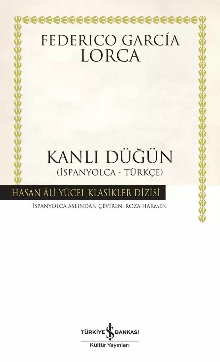 Kanlı Düğün (İspanyolca-Türkçe) - Ciltli