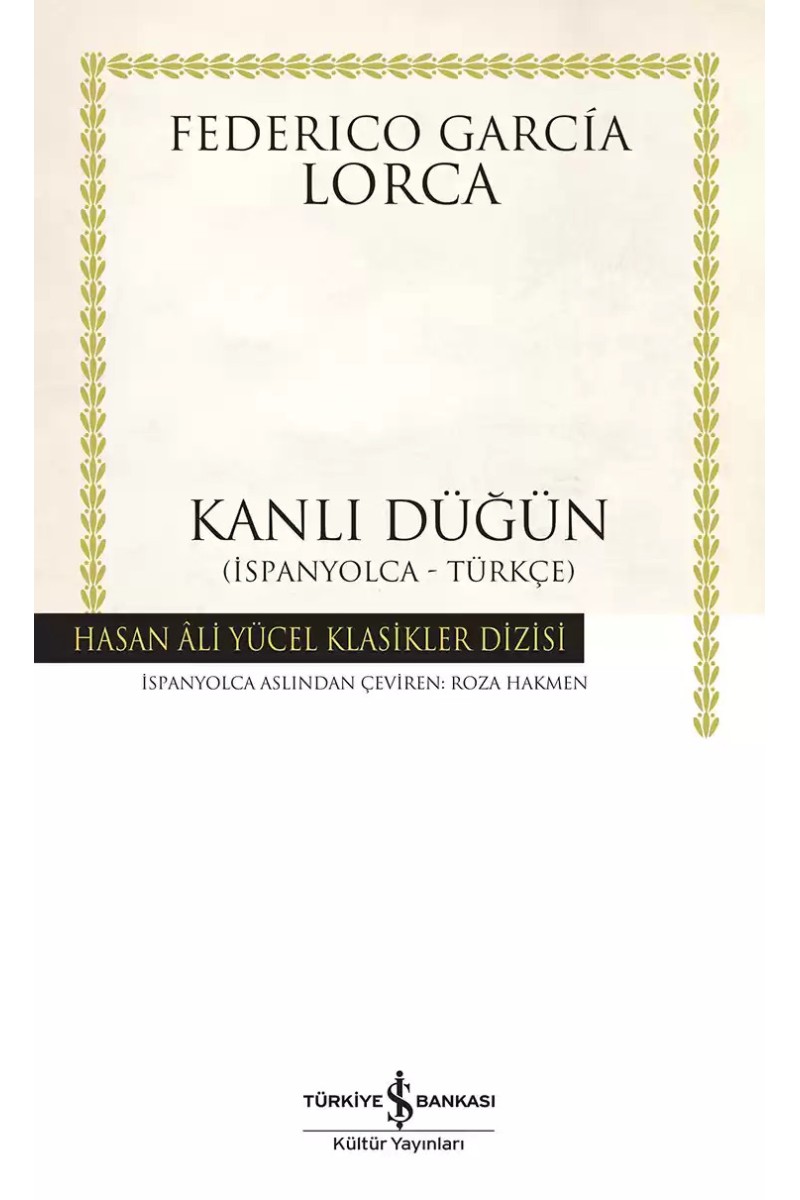 Kanlı Düğün (İspanyolca-Türkçe) - Ciltli