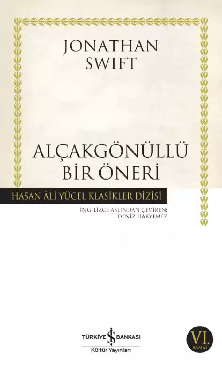 Alçakgönüllü Bir Öneri Alçakgönüllü Bir Öneri