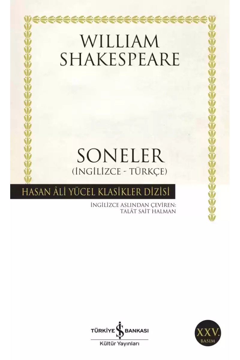 Soneler (İngilizce-Türkçe)