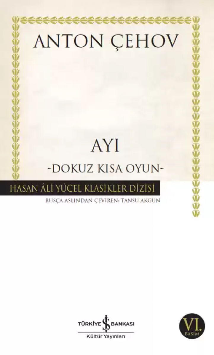 Ayı -Dokuz Kısa Oyun-