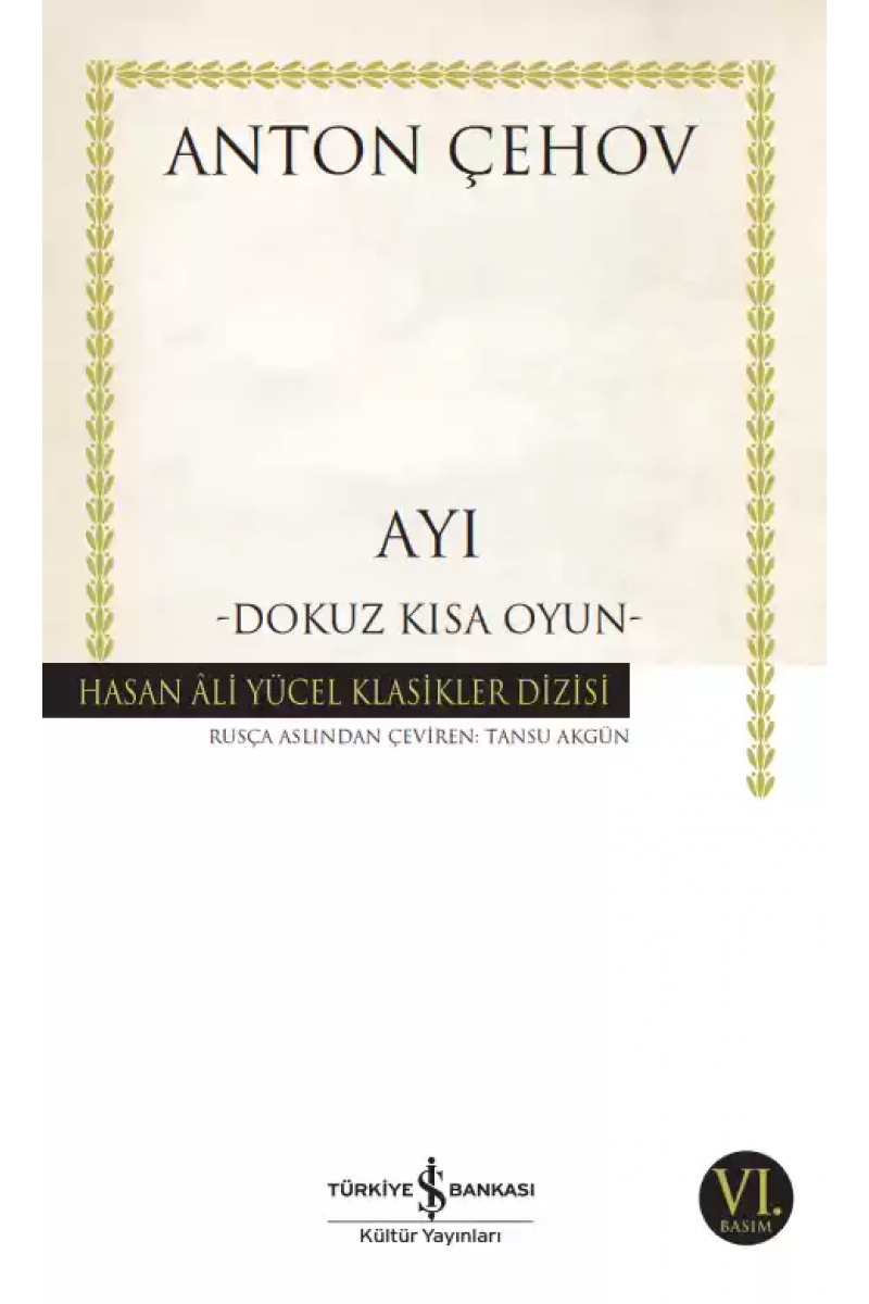 Ayı -Dokuz Kısa Oyun-