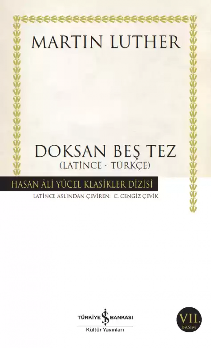 Doksan Beş Tez (Latince – Türkçe)