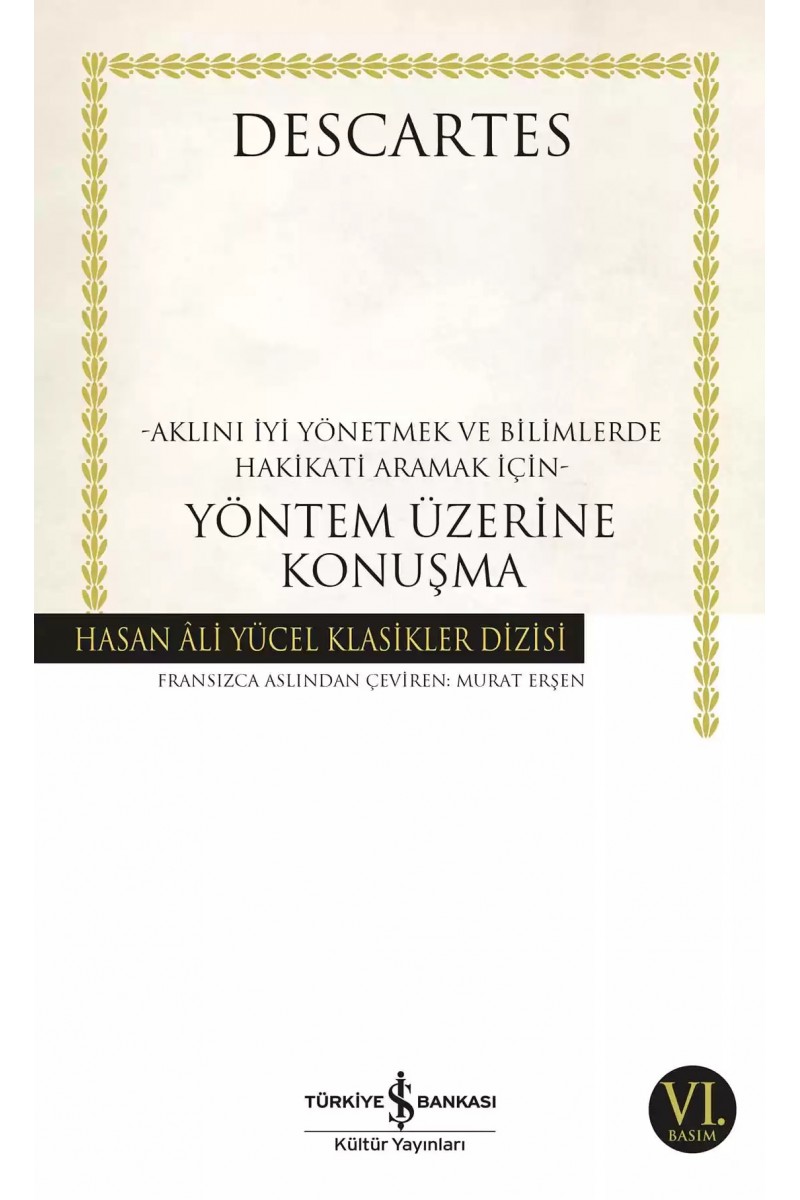 Yöntem Üzerine Konuşma