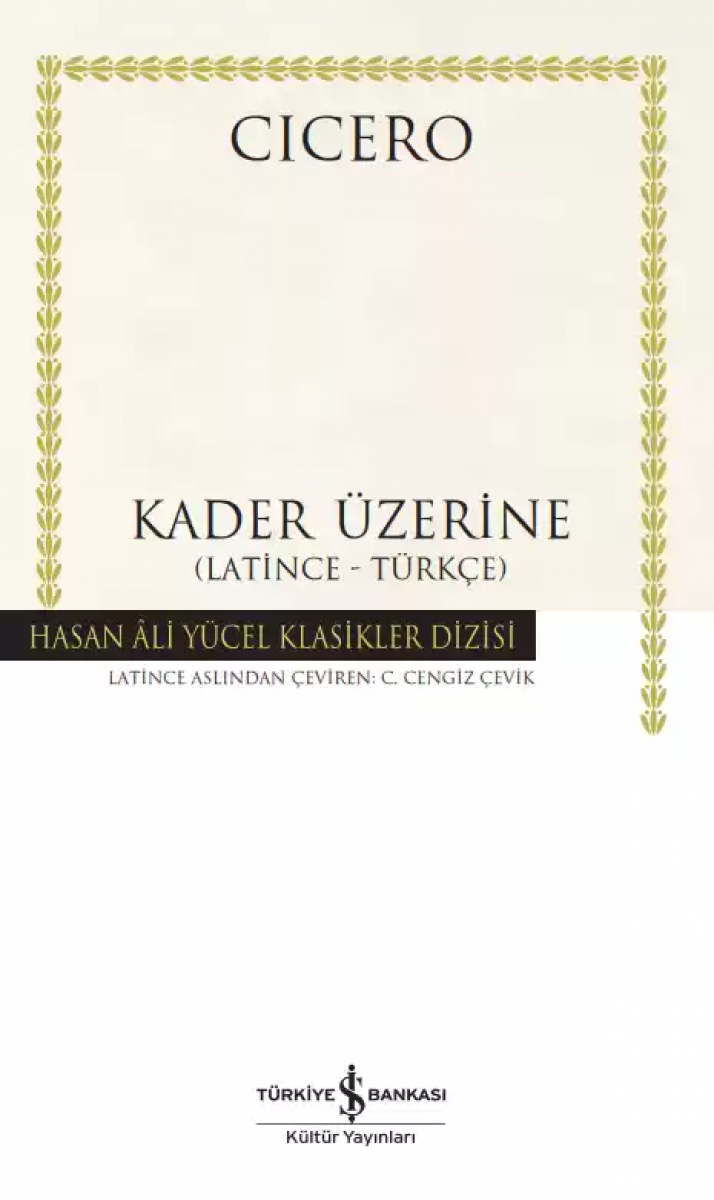 Kader Üzerine - (Latince-Türkçe) - Ciltli