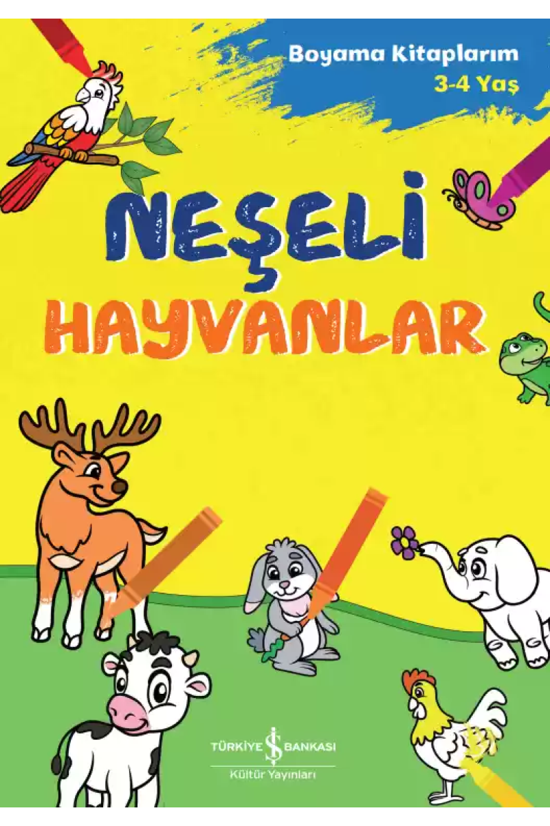 Neşeli Hayvanlar – Boyama Kitaplarım 3-4 Yaş